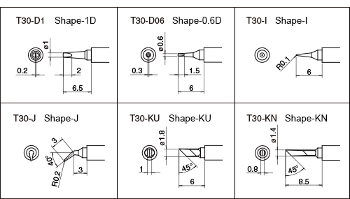 Tips designed especially for FM-2032 - T30 Series
