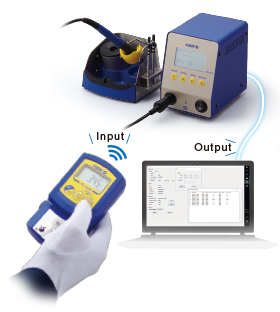 Automatic calibration/off-set can be completed once measurement result is sent through infrared.