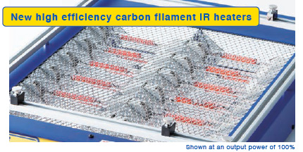 High efficiency carbon heater