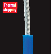 Với một bộ tháo dây nhiệt, bạn có thể loại bỏ cách điện sạch mà không làm trầy xước dây lõi.
