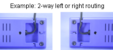 Example: 2-way left or right routing
