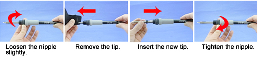 How to replacement tips for HAKKO FX-838