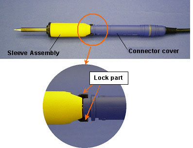 Lock-type sleeve assembly attachment