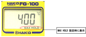 MAX HOLD功能顯示示例
