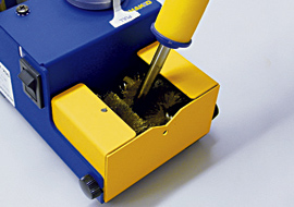 Remove carbides and oxides with the tip polisher FT-700.