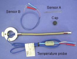 How to use the temperature probe for hot air station.