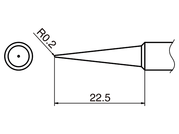 T18 Series Soldering Tip for Hakko FX-888/FX-8801 4 mm/45? x 14.5 mm T18C4 Hakko T18-C4 Bevel 